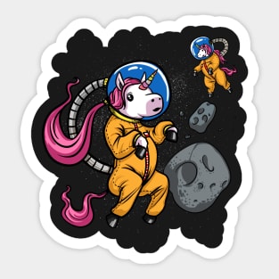 Unicorn Space Astronaut Sticker